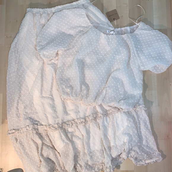 HOST ✅ BLU PEPPER 2 PIECE Boho Swiss Dot Top & Skirt Set - Picture 3 of 16